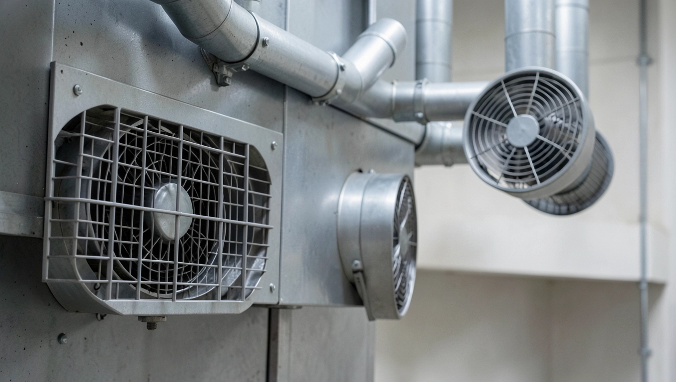 Wentylacja w projekcie kotłowni