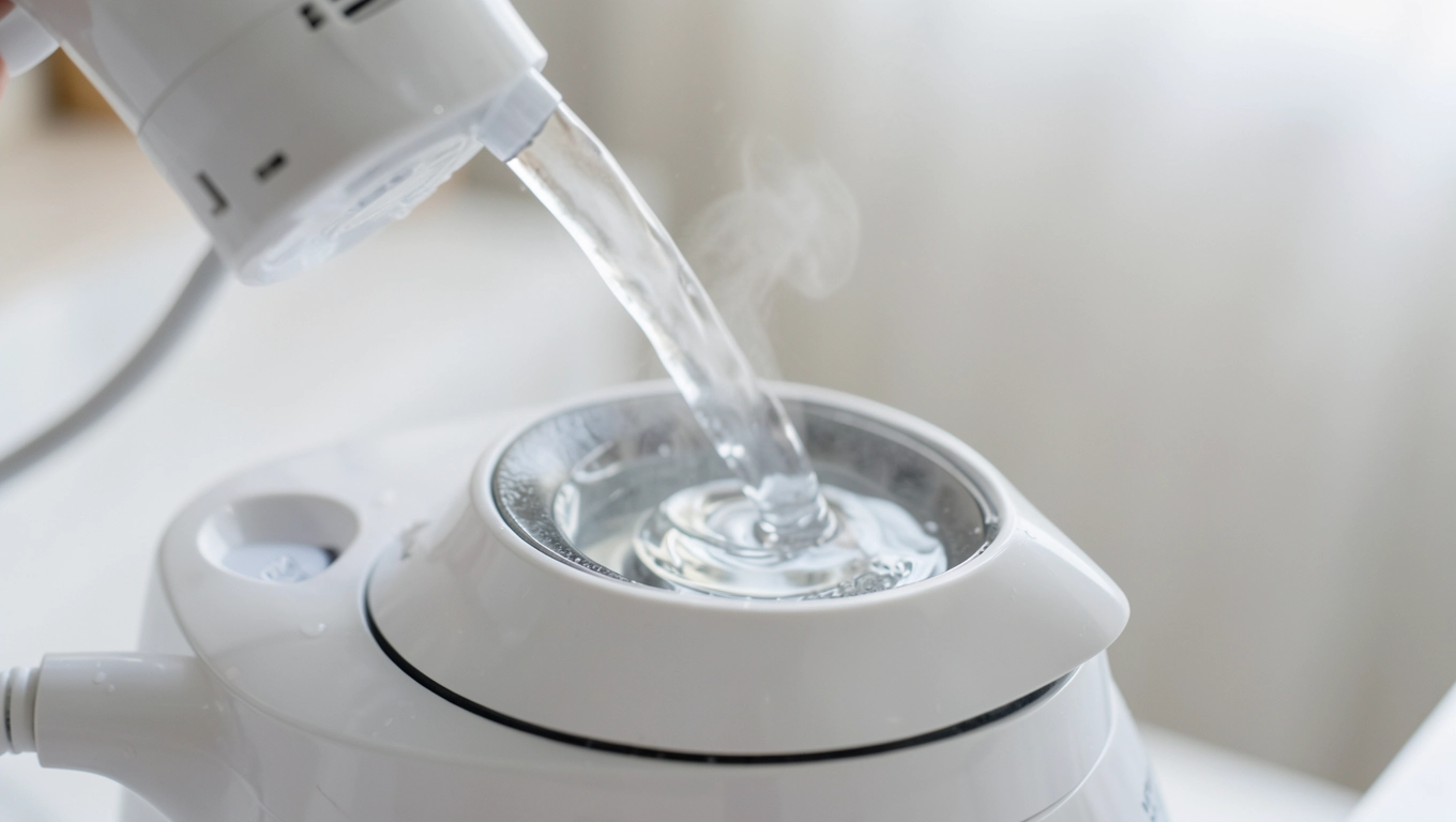 Woda z suszarki do żelazka i prasowania