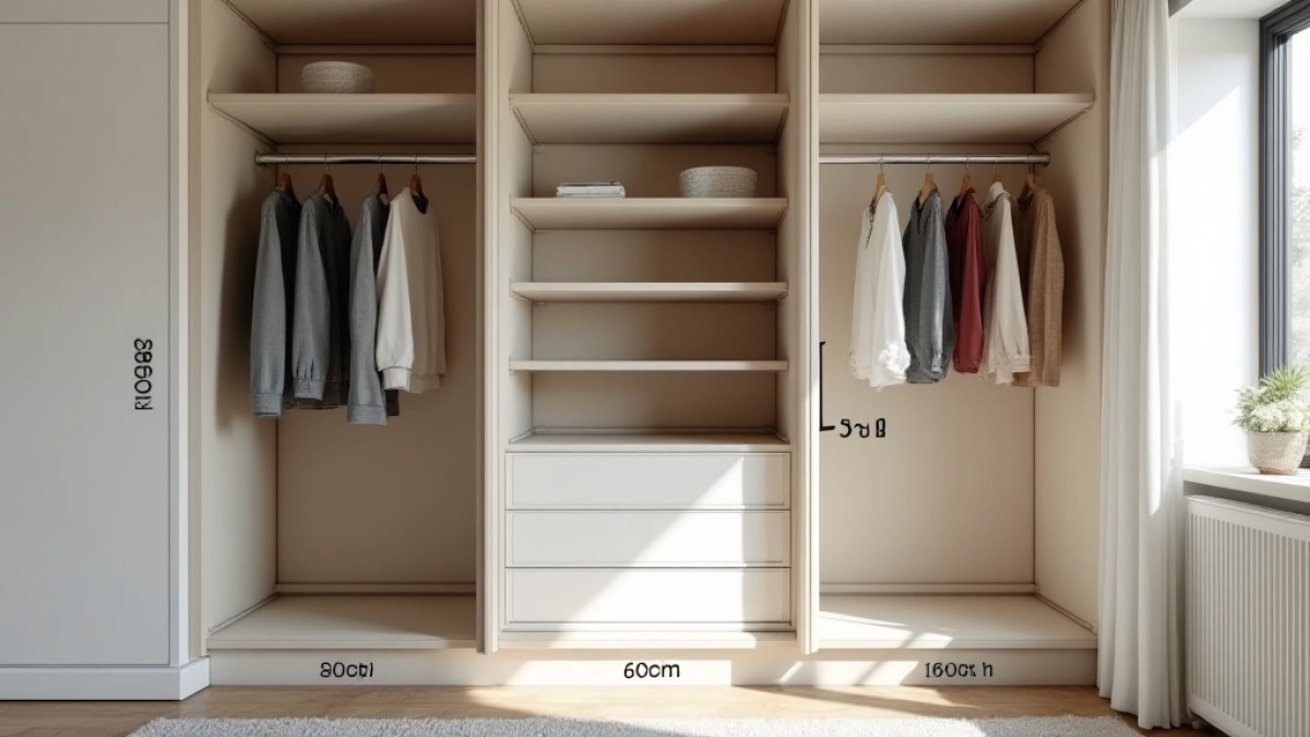 Wymiary garderoby w sypialni
