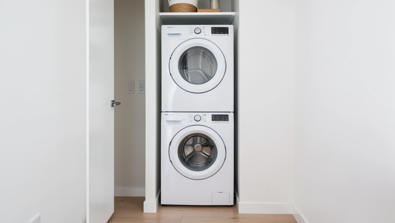 Wymiary pralki i suszarki w słupku w zabudowie