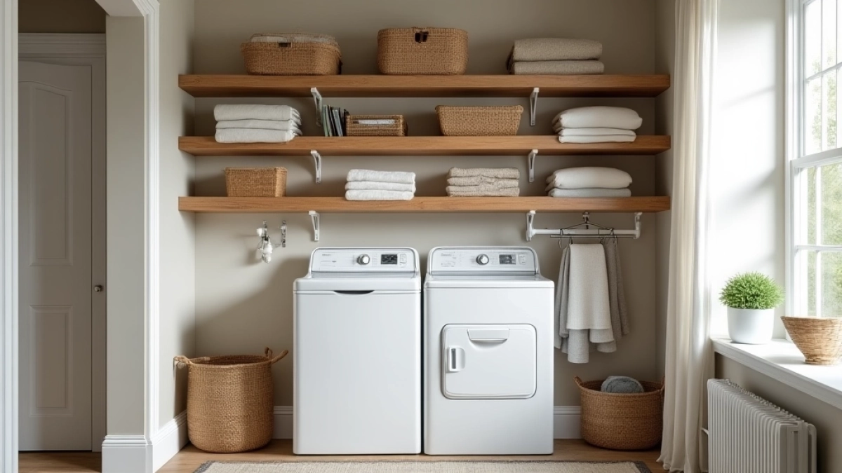 Zabudowa pralni domowej