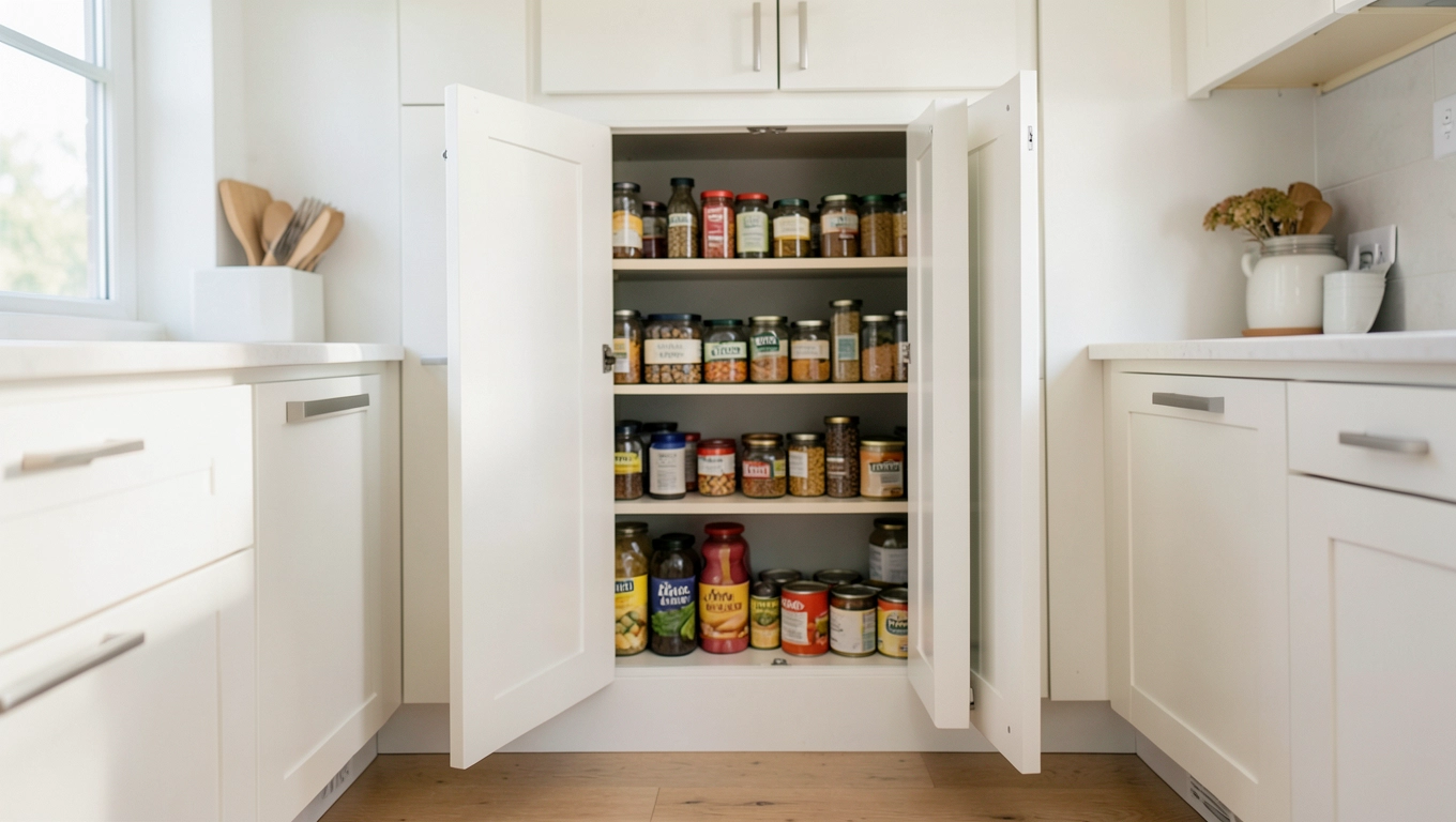 Zalety drzwi składanych w spiżarni
