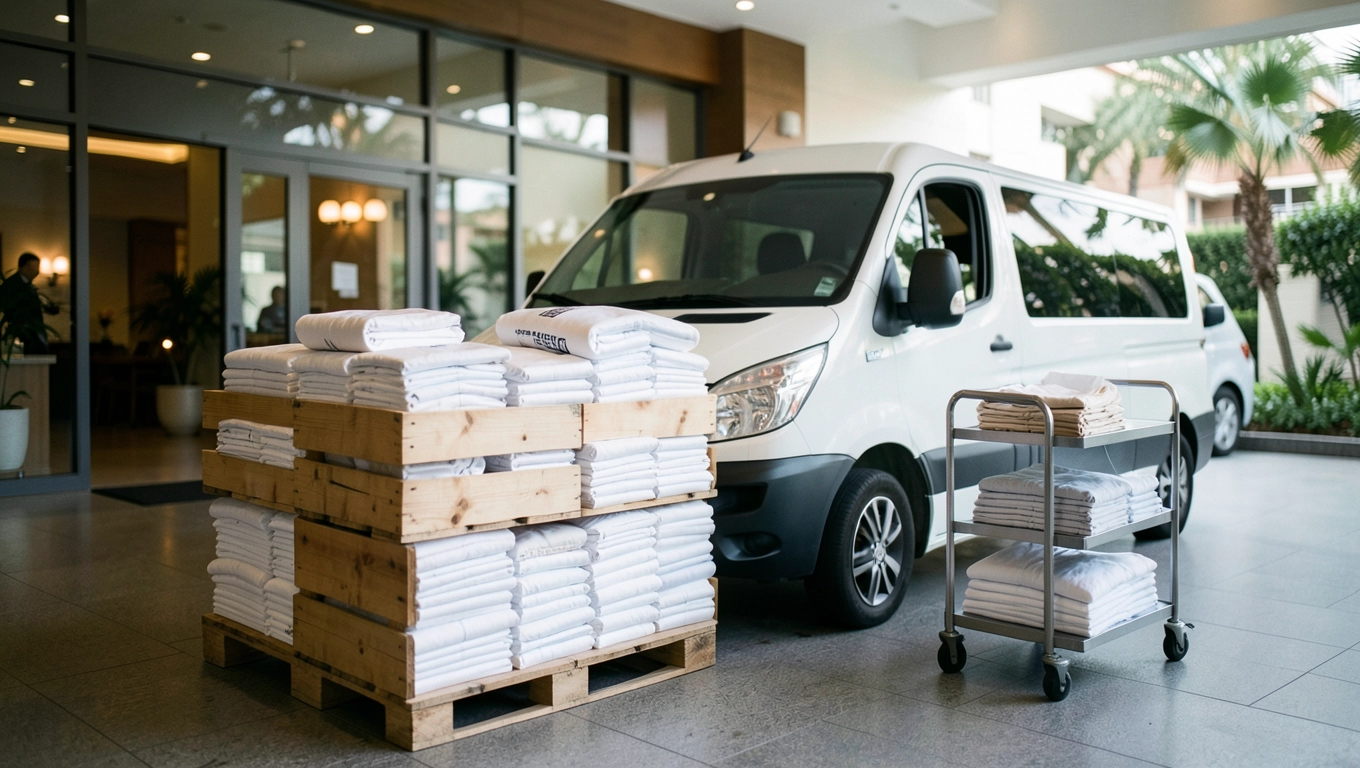 Zbiórka i dostawa wygoda dla hotelu